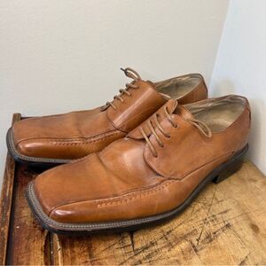 Stacy Adams Tan Brown Leather Oxford Dress Shoes Men’s 10.5 good preworn conditi
